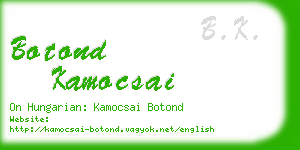 botond kamocsai business card